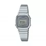 Casio Damski zegarek cyfrowy LA670WA-7 – 30mm srebrna stal nierdzewna