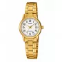 CASIO Women's LTP-V002G-7B2 Analog Quartz Watch, 31mm Gold Ion-Plated Stainless Steel Case, Silver Dial, Bracelet