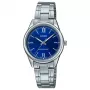 Zegarek CASIO Damski LTP-V005D-2B2 Analogowy Kwarcowy 34mm Stal Nierdzewna Niebieska Tarcza