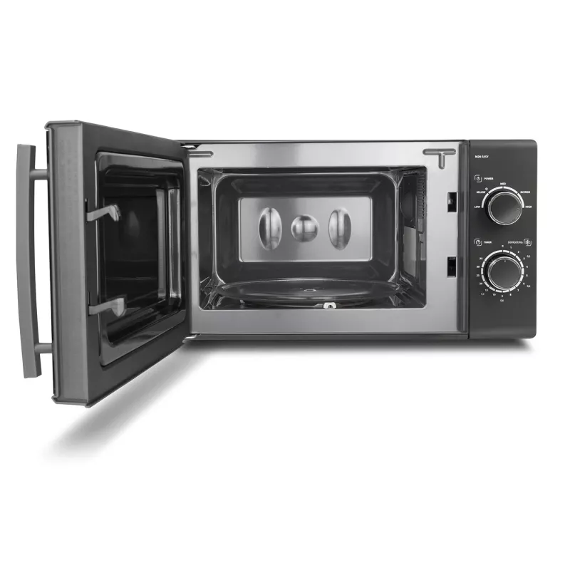 CASO M20 EASY 03309 kuchenka mikrofalowa solo, 20 L, 700 W, timer 35 min, czarna/szara