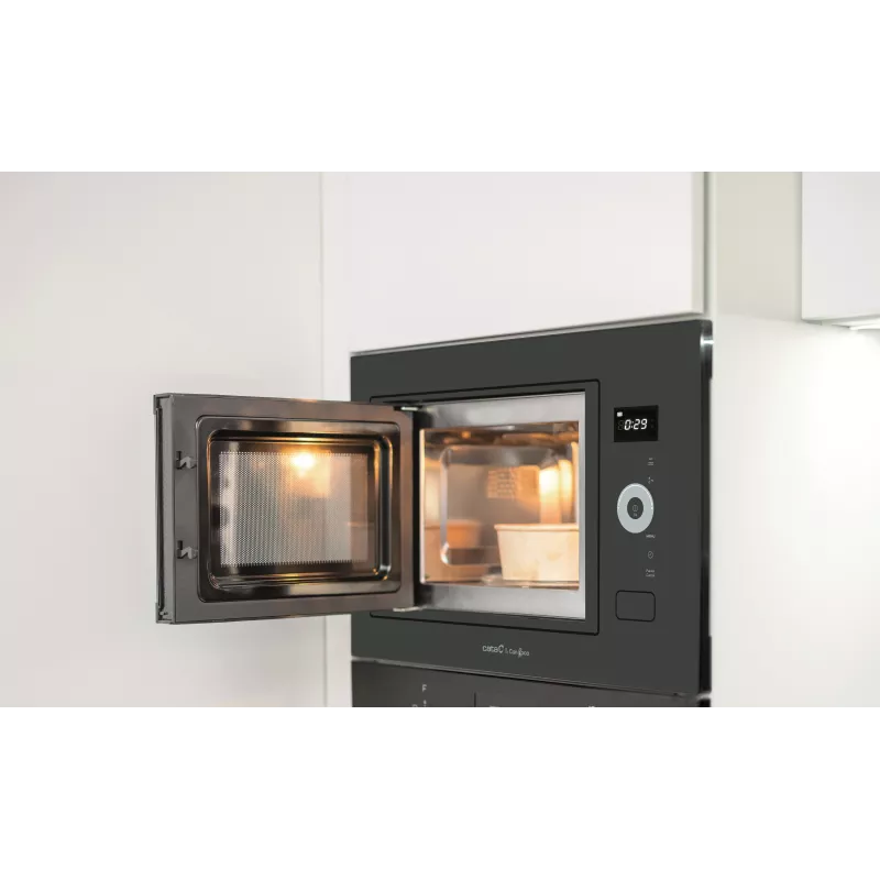 CATA MC B250 DT GBK 07510316 mikrofalówka do zabudowy, 25 l, 900 W, grill 1200 W, czarna