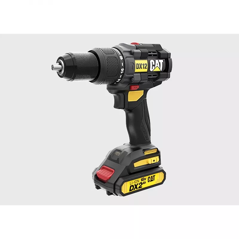 CATERPILLAR DX12 18V Bezszczotkowa Wiertarko-Wkrętarka Akumulatorowa Zestaw 2x2,0Ah Li-ion