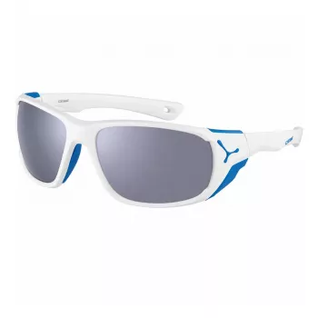 CEBE Unisex CS05402-S S'Track M Okulary przeciwsłoneczne - Matowa czerń TR90 Frame, Zone Grey Blue Light Mirror Lenses, 63/16/130 mm