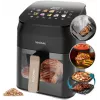 Cecotec Cecofry&Grill Smokin' 4500 Air Fryer z Grillem i Wędzarnią, 4.5 L, 1700 W, Czarny