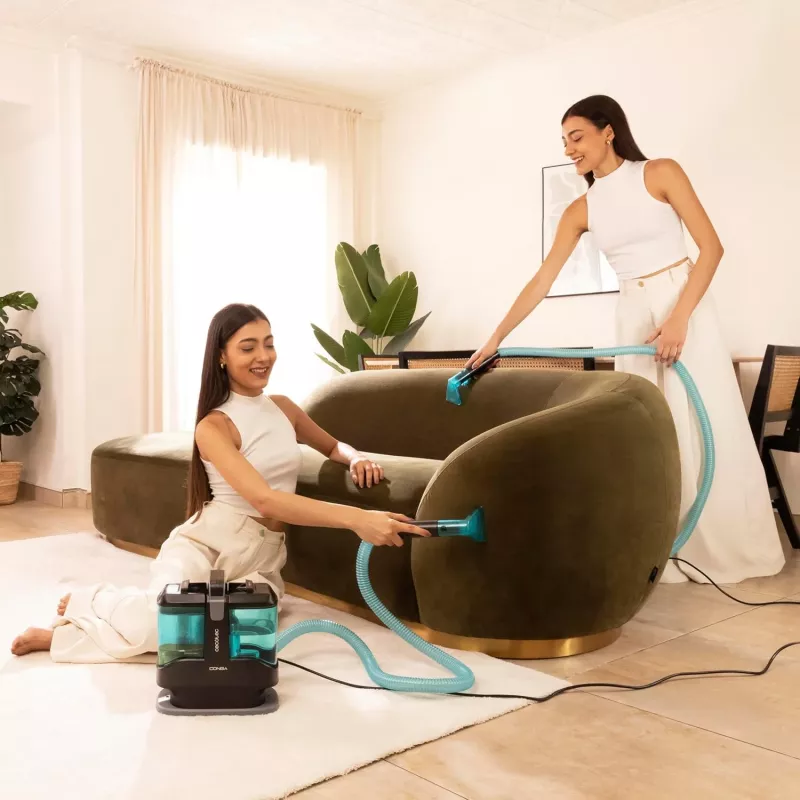 Cecotec Conga 3000 Carpet & Spot Clean Max Środek do czyszczenia tapicerki, 450 W, 10 kPa ssanie, 1,2 L zbiornik na czystą wodę