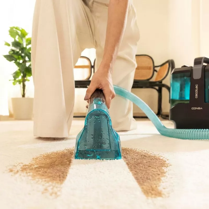 Cecotec Conga 3000 Carpet & Spot Clean Max Środek do czyszczenia tapicerki, 450 W, 10 kPa ssanie, 1,2 L zbiornik na czystą wodę