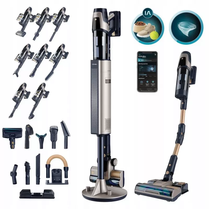 Cecotec Conga Rockstar 11500 Odyssey Station Connected IA Odkurzacz bezprzewodowy