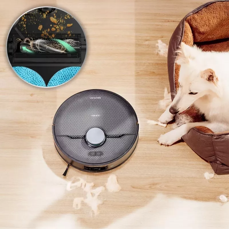 Cecotec Conga X70 Robot Vacuum Cleaner, 15000 Pa, 5200 mAh, 240 min, Wet&Dry, Black