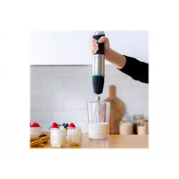 Cecotec Power TitanBlack 1200 XL PerfectCream&Crush Blender ręczny, 1200 W, stal nierdzewna/czarny
