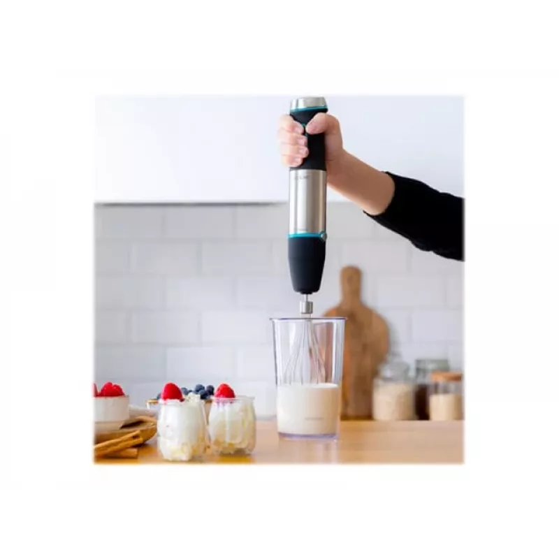 Cecotec Power TitanBlack 1200 XL PerfectCream&Crush Blender ręczny, 1200 W, stal nierdzewna/czarny