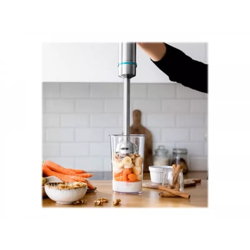 Cecotec Power TitanBlack 1200 XL PerfectCream&Crush Blender ręczny, 1200 W, stal nierdzewna/czarny
