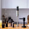 Cecotec Power TitanBlack 1200 XL PerfectCream&Crush Blender ręczny, 1200 W, stal nierdzewna/czarny