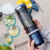 Cecotec Power Titanium Shake2Go Blender Przenośny, 180 W, Dzbanek Bez BPA, 0,6 L, Lagoon