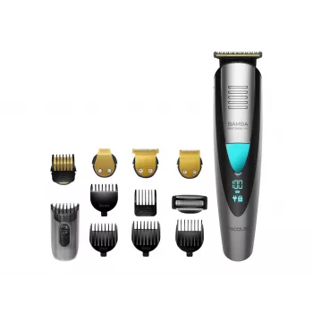 Cecotec PrecisionCare Pro 5-in-1 Bezprzewodowa Maszynka do Strzyżenia na Mokro i Sucho, 13 Stopni Długości, Czarno-Srebrna