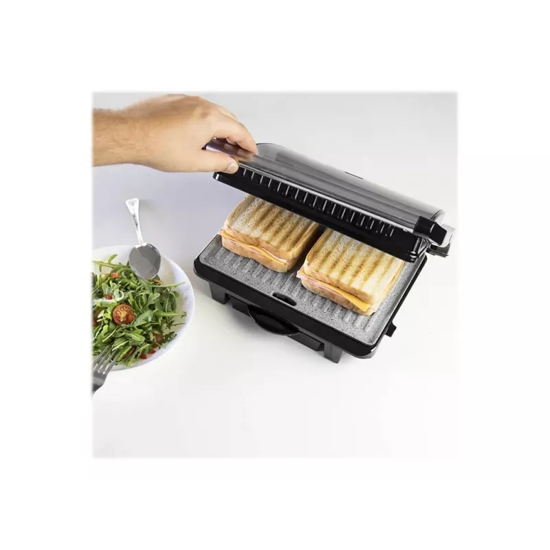 Cecotec Rock'nGrill 1000 Elektryczny Grill 1000 W Czarny/Stal nierdzewna