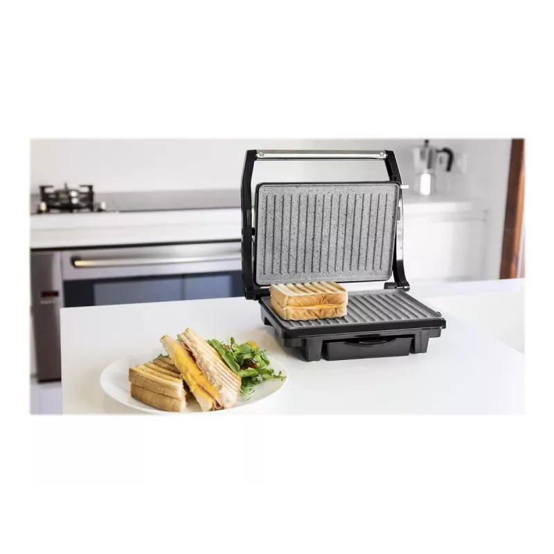 Cecotec Rock'nGrill 1000 Elektryczny Grill 1000 W Czarny/Stal nierdzewna