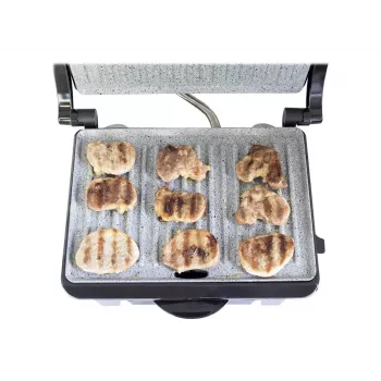 Cecotec Rock'nGrill 1000 Elektryczny Grill 1000 W Czarny/Stal nierdzewna