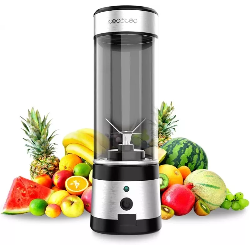 Cecotec Smoothie Blender WanderlustMix USB Przenośny 126 W 0.4 L Kruszenie Lodu Inox