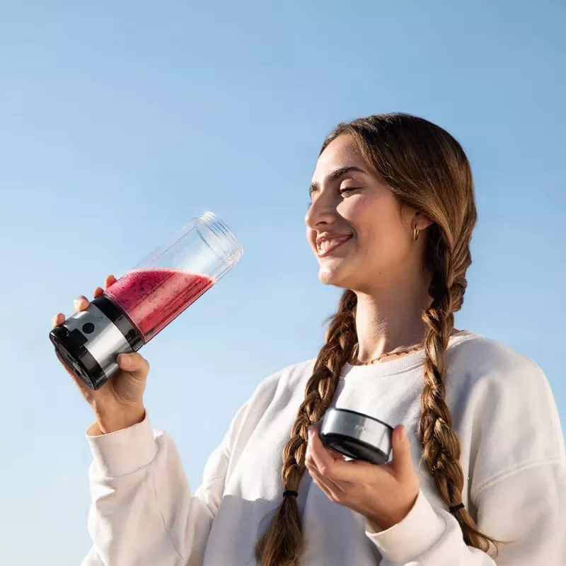 Cecotec Smoothie Blender WanderlustMix USB Przenośny 126 W 0.4 L Kruszenie Lodu Inox