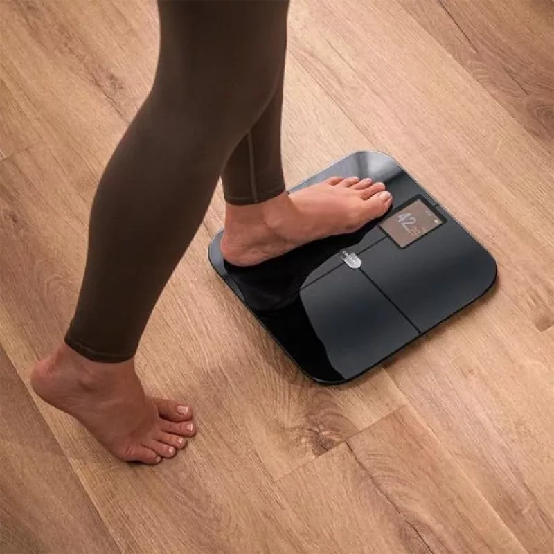 Cecotec Surface Precision HealthySmart Waga łazienkowa z analizą BMI i składu ciała, udźwig 180 kg, Bluetooth, czarna