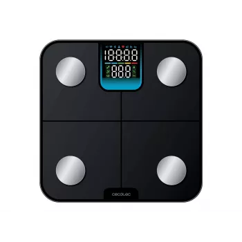 Cecotec Surface Precision HealthySmart Waga łazienkowa z analizą BMI i składu ciała, udźwig 180 kg, Bluetooth, czarna