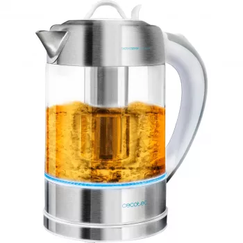 CECOTEC ThermoSense 370 Clear Czajnik Elektryczny (Stal nierdzewna/Przezroczysty, 2200 W, 1.7 L)