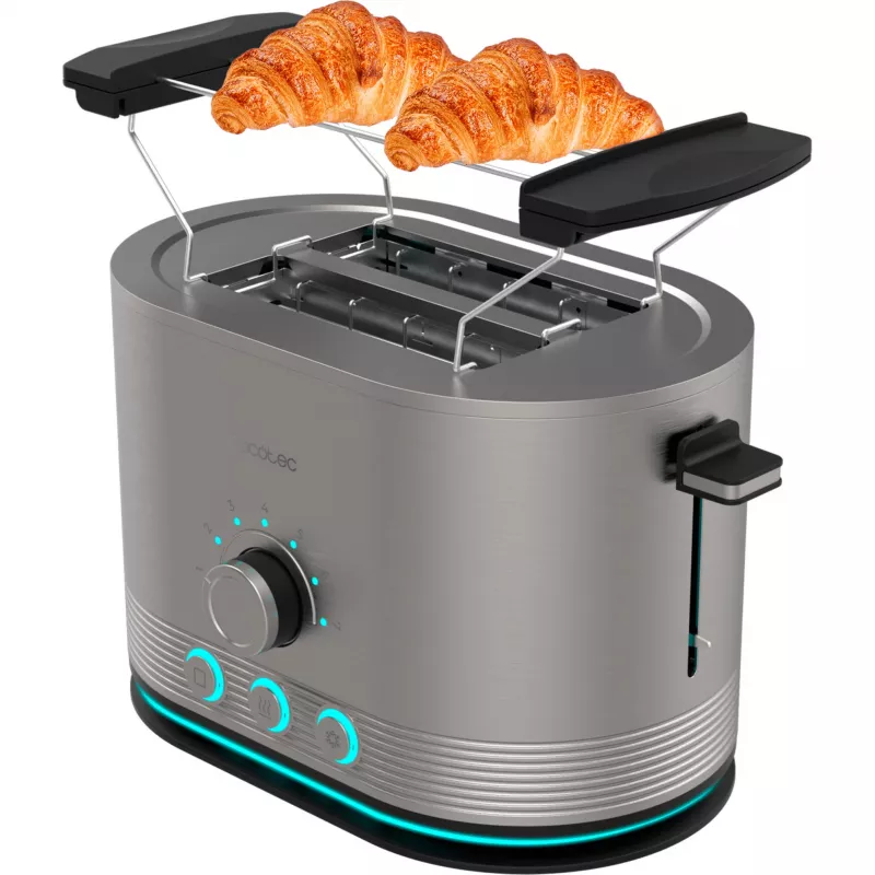 CECOTEC Toaster Shine&Toast Double (Stainless Steel, 850 W, 2 Slices)
