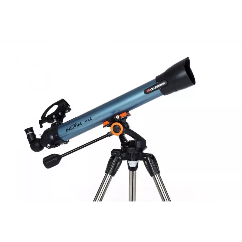 Celestron Inspire 70AZ Refraktor Teleskop 35x Powiększenie Czarny, Niebieski