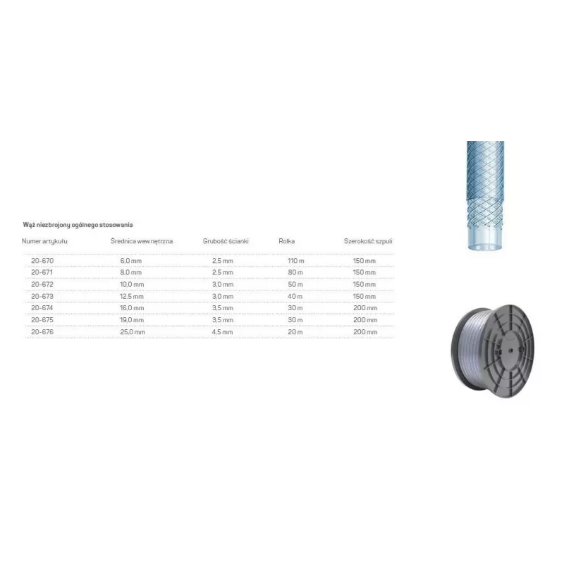 CELLFAST General Purpose Reinforced Hose 10.0x3.0mm 50m on Stand