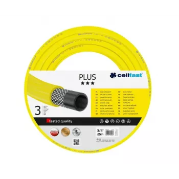 Wąż ogrodowy Cellfast PLUS 3/4 inch 25 m - elastyczny PVC, wzmocniony, odporny na UV i glony