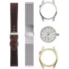 CERTINA DS Action Diver Męski Zegarek Automatyczny 43mm Srebrna Tarcza Szary Pasek NATO C041407190310