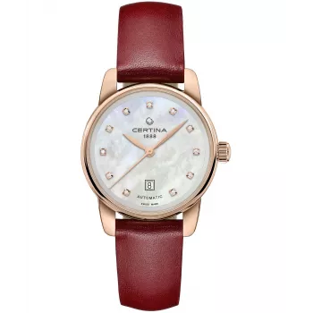 CERTINA DS Caimano Zegarek damski 29mm Stal nierdzewna Tarcza z masy perłowej