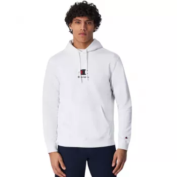 Champion Męska Bluza z Kapturem Biała 220268 WW001 L