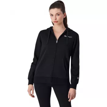 CHAPPI Champion Bluza z kapturem na zamek Czarna 117531 KK001 L