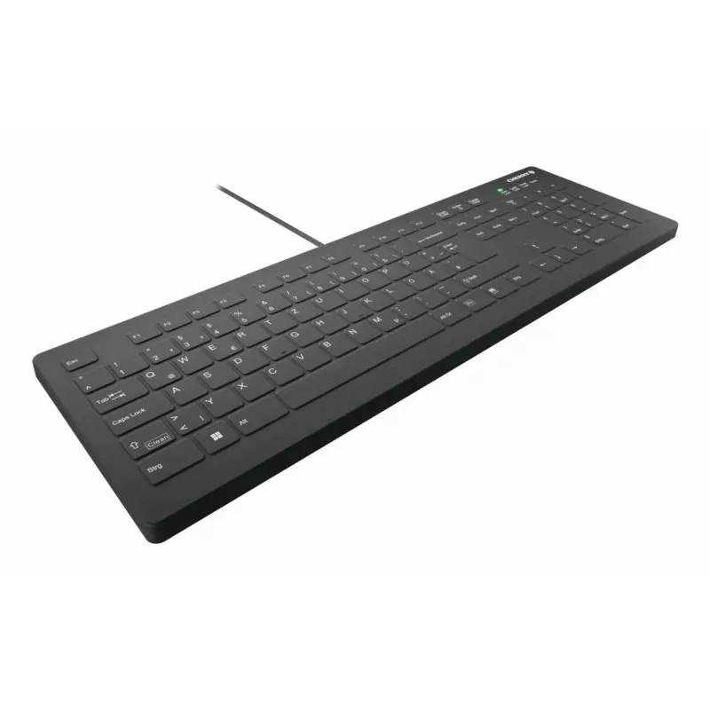 CHERRY Contour Design Active Key AK-C8112 Pełnowymiarowa Przewodowa Klawiatura USB, Przełącznik Nożycowy, Układ QWERTZ, Czarny