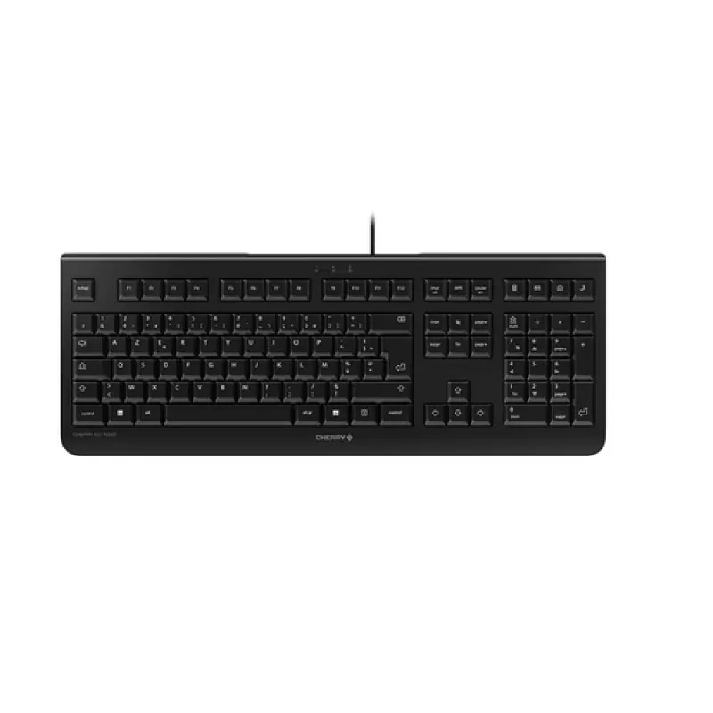CHERRY KC 6000 SLIM Czarna klawiatura przewodowa, układ francuski AZERTY, USB