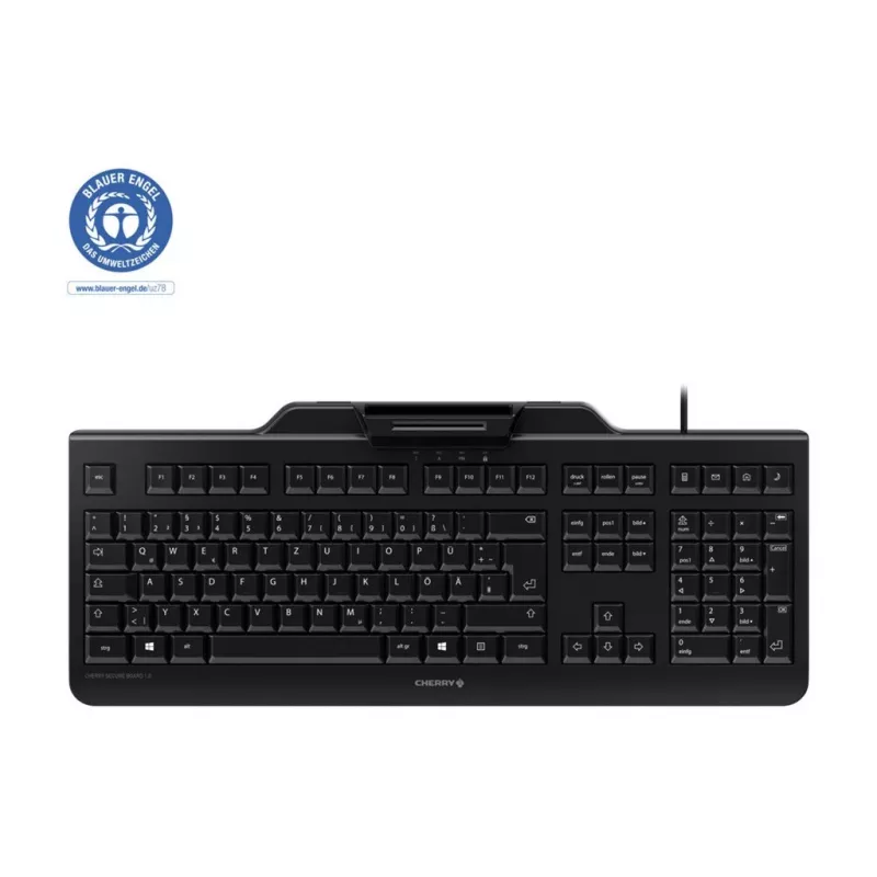 CHERRY SECURE BOARD 1.0 FRANCE Klawiatura, układ francuski AZERTY, przewodowa USB, czarna