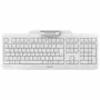 CHERRY Smart Board 1150 KB RSFlat Przewodowa klawiatura mechaniczna z MSR, USB, pełnowymiarowa, biała (QWERTZ)