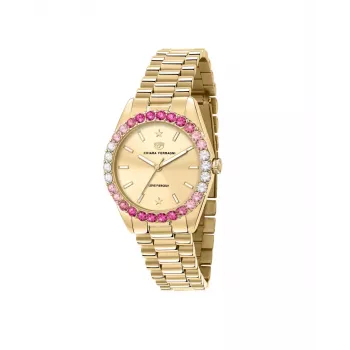 Chiara Ferragni Zegarek Damski R1953100501 Kwarcowy Analogowy 34 mm Stal nierdzewna Siatka Srebrny