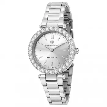 Chiara Ferragni Zegarek Damski R1953103503 Kwarcowy Analogowy 36 mm Różowo-Złoty Stal Szlachetna Bransoleta Mesh Milanese