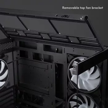 Chieftec Vista Max GX-30B-OP Obudowa mid tower ATX z 4 wentylatorami ARGB i hartowanym szkłem, czarna