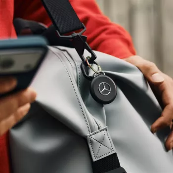 Chipolo LOOP Mercedes – Rechargeable Bluetooth Tracker with Silicone Loop for iOS & Android, Black