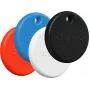 Chipolo POP – Bluetooth Tracker z wymienną baterią dla iOS i Android, 4 szt. - czarny, biały, czerwony, niebieski