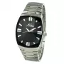 CHRONOTECH CT7065M-02M Męski Zegarek Analogowy Kwarcowy 36mm Stal Nierdzewna Czarna Tarcza Srebrna Bransoleta
