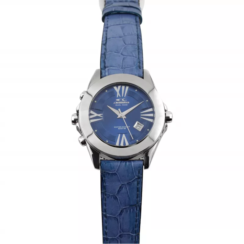 CHRONOTECH CT7686-12SS Męski zegarek ze stali nierdzewnej, analogowy kwarcowy, 40 mm, srebrny
