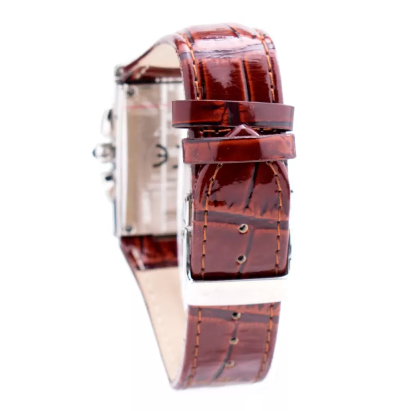 CHRONOTECH MAN CT7018M-03MT Zegarek kwarcowy analogowy 33mm czarna tarcza pasek skórzany