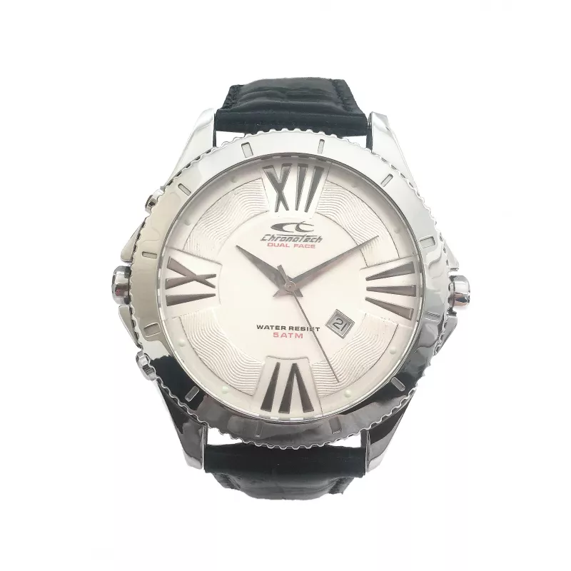 CHRONOTECH MAN CT7636M-01 48mm Stal nierdzewna Kwarcowy Zegarek Chronograf