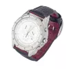 CHRONOTECH MAN CT7636M-02 50mm Kwarcowy Zegarek Chronograf Czarna Tarcza Skórzany Pasek
