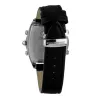 CHRONOTECH MAN CT7677M-02 Analogowy Zegarek Kwarcowy 45mm Czarna Tarcza Skórzany Pasek