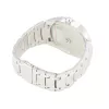 CHRONOTECH MAN CT7988M-65M Analogowy Zegarek Kwarcowy 41mm Stal Nierdzewna Czarna Tarcza Srebrna Bransoleta Mediolańska